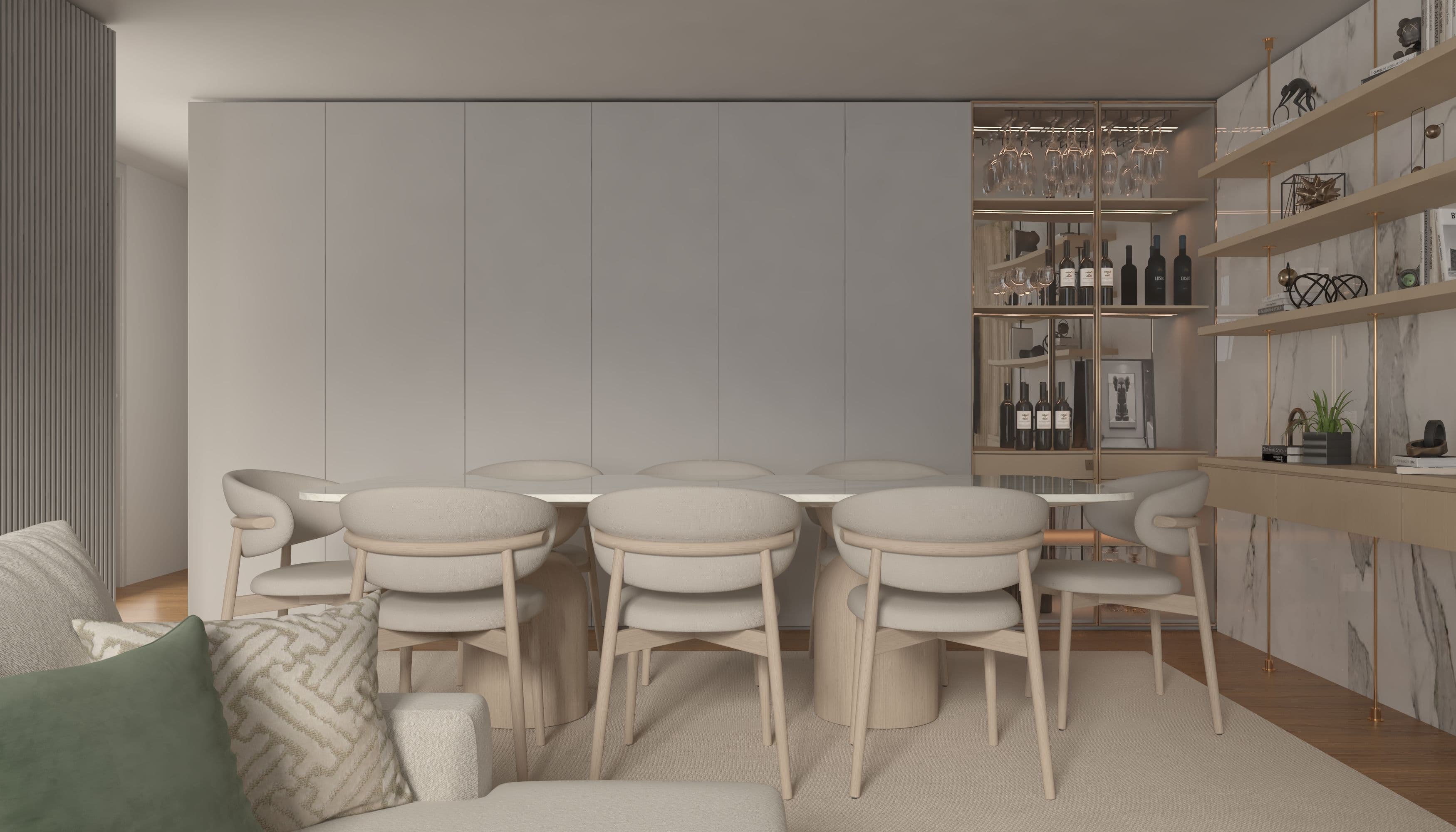 A Najmat dining room ready to measure and order